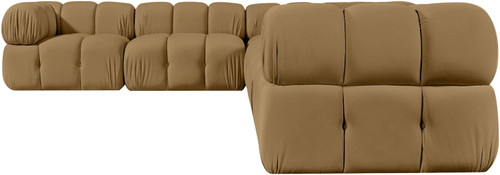 Orin - L-Shaped Velvet 6 Piece Modular Sectional