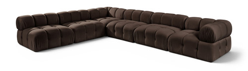 Orin - Velvet 6 Piece Modular L-Shaped Sectional