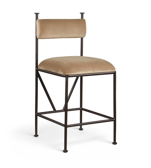 Monarch - Velvet Counter Stool (Set of 2)