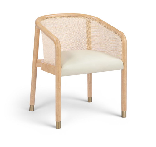 Sylvan - Vegan Leather Dining Chair (Set of 2) - Natural Frame