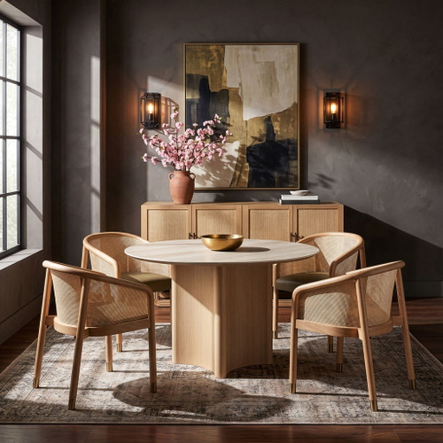 Sylvan - Vegan Leather Dining Chair (Set of 2) - Natural Frame