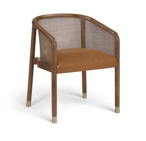 Sylvan - Vegan Leather Dining Chair (Set of 2) - Brown Frame