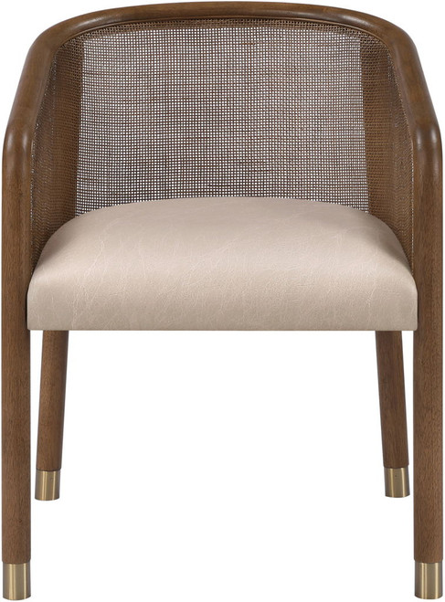 Sylvan - Vegan Leather Dining Chair (Set of 2) - Brown Frame