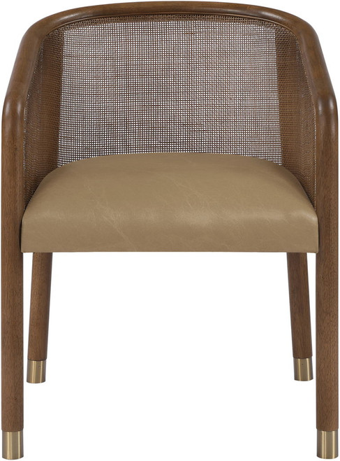 Sylvan - Vegan Leather Dining Chair (Set of 2) - Brown Frame
