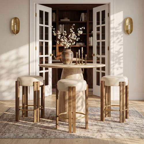 Harrison - Vegan Leather Counter Stool