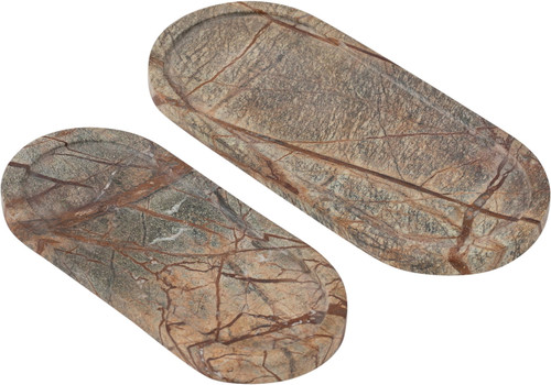 Vanta - Genuine Marble Tray (Set of 2)