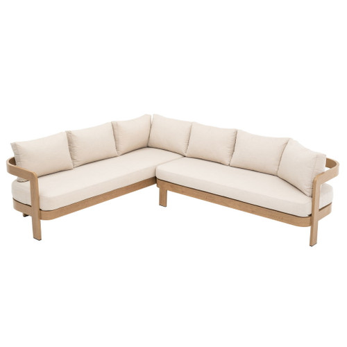 Outdoor Patio Sectional Sofa Set - Oak