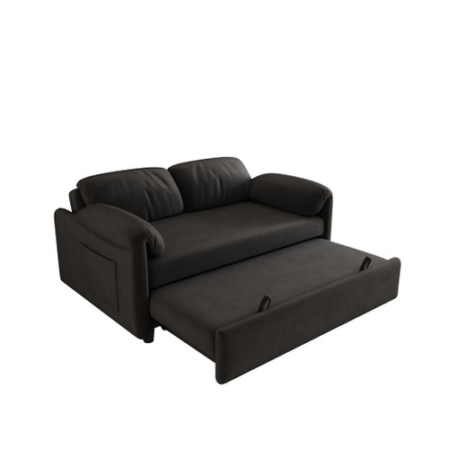 Sofa, Dual Purpose Lounge With Retractable Queen Size Bed