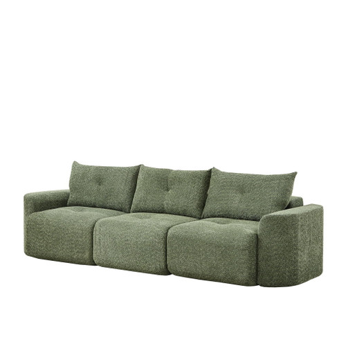 3 Seater With Thickened Armrests Sofa For Living Room