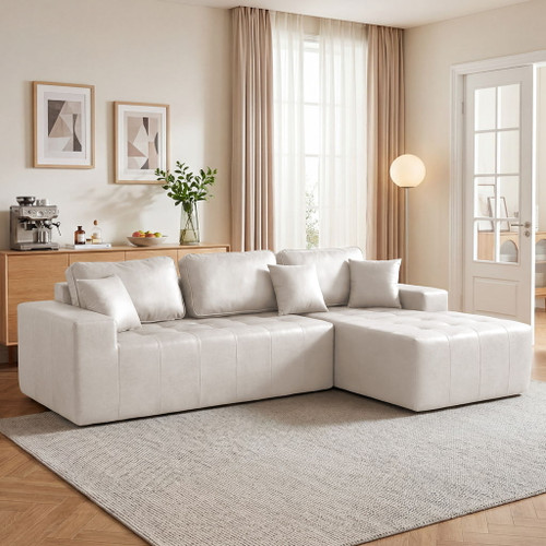 L - Shaped Corner Chaise Sofa Bed