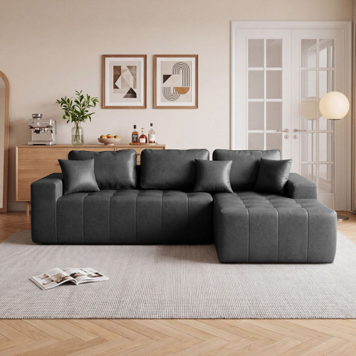 L - Shaped Corner Chaise Sofa Bed