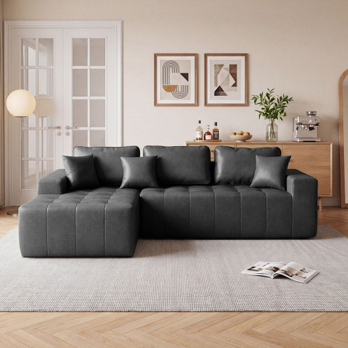 L - Shaped Corner Chaise Sofa Bed