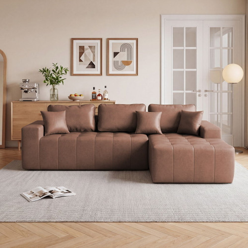 L - Shaped Corner Chaise Sofa Bed