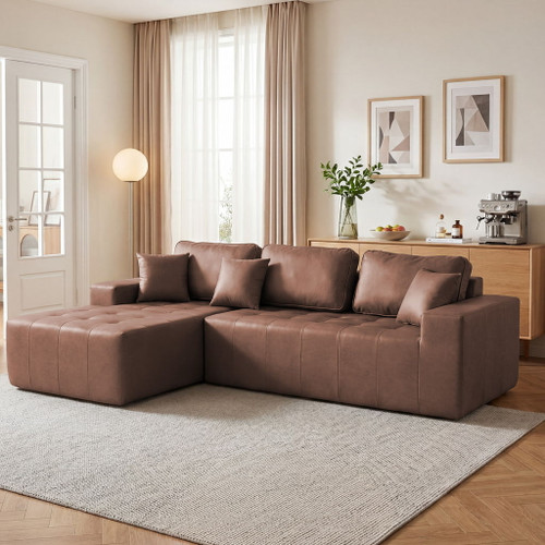 L - Shaped Corner Chaise Sofa Bed