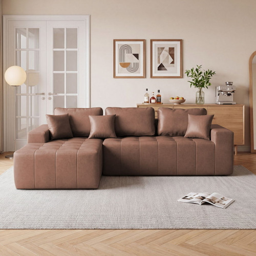 L - Shaped Corner Chaise Sofa Bed