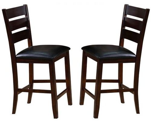 Counter Height Chair with Upholstered Seat ( Set of 2)