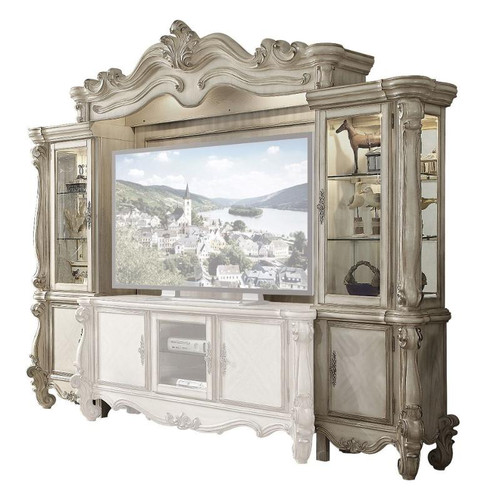 Acme Furniture Versailles - Bone White Entertainment Center - Back Panel - Bone White