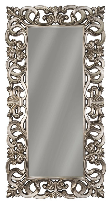 Lucia - Floor Mirror - Antique Silver Finish On Clearance