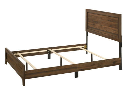 Millie - Queen Bed In One Box - Brown Cherry On Clearance