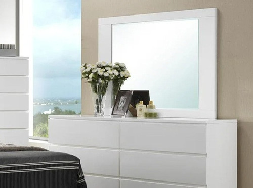 Avery Mirror White Finish by Crown Mark - B4850 On Clearance