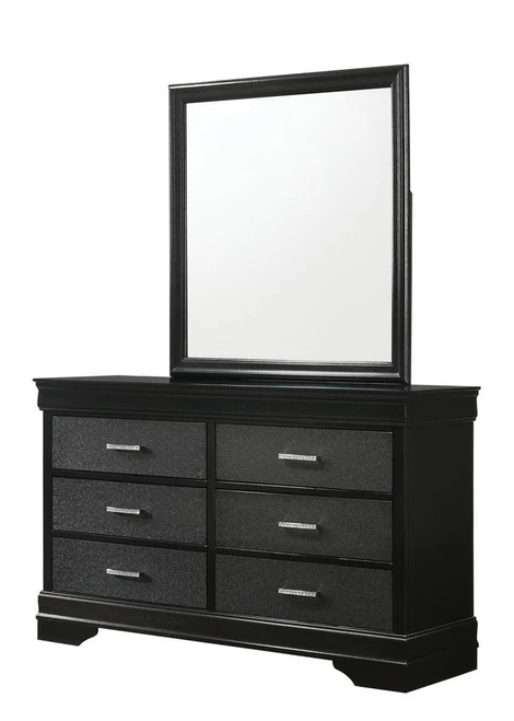 Amalia - Mirror - Black On Clearance