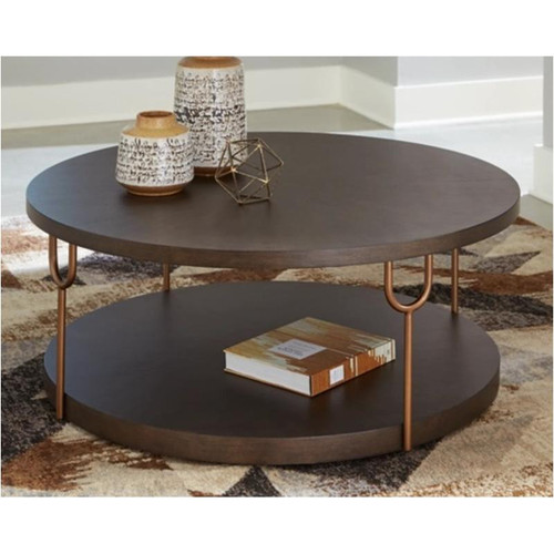 Ashley Furniture Brazburn Round Cocktail Table On Clearance
