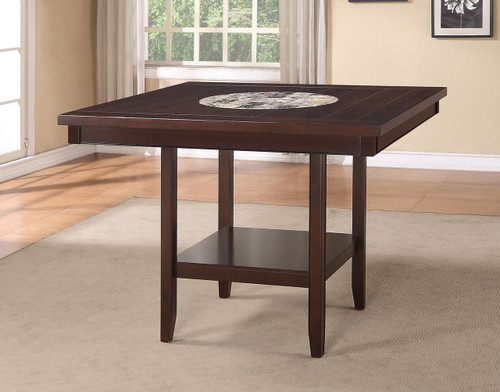 Fulton - Counter Height Table - Dark Brown On Clearance