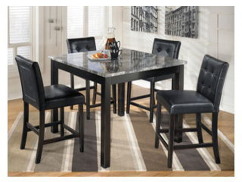 Maysville - Square Counter TBL Set (Set of 5) - Black On Clearance