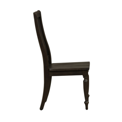 Harvest Home - Slat Back Side Chair - Chalkboard On Clearance
