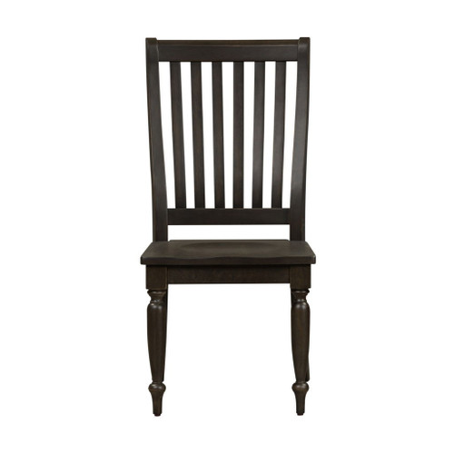 Harvest Home - Slat Back Side Chair - Chalkboard On Clearance