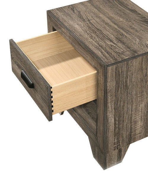 Millie - Nightstand - Warm Gray On Clearance