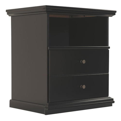 Maribel - One Drawer Night Stand - Black On Clearance