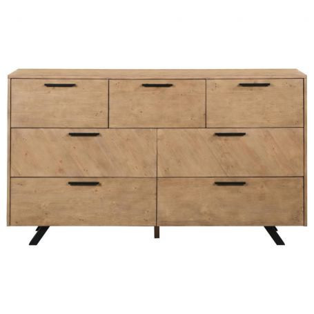 Taylor 7 Drawer Dresser in Brown On Clearance