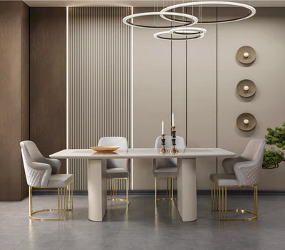 Carlina Ivory 7-Piece Dining Set