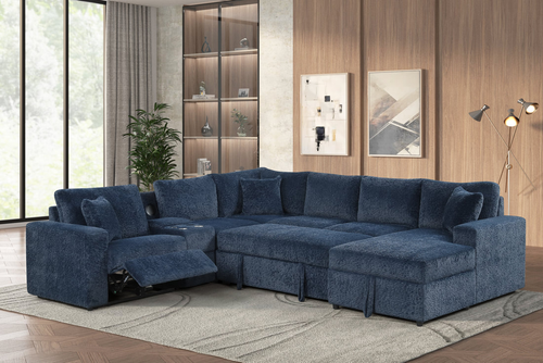 Hunter Sectional with Bluetooth and Pull-Out Bed
