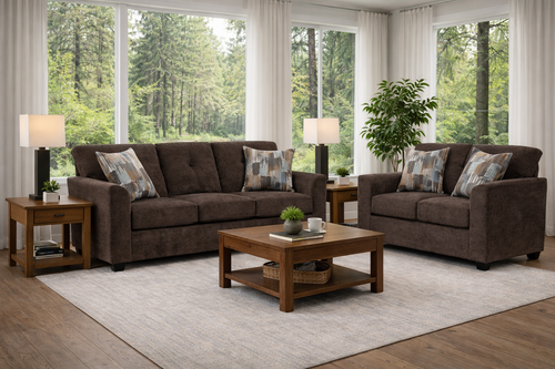 Washington Sofa and Loveseat Set 3000 by Happy Homes
