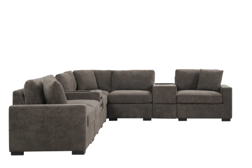 Barista Chocolate 8PC Modular Sectional Set