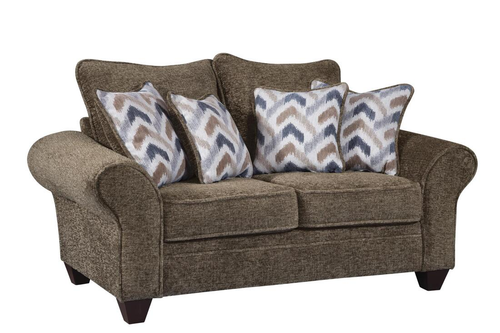 Behold Chocolate Sofa and Loveseat Set