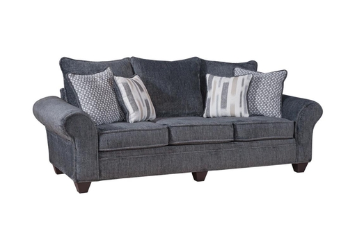 Behold Charcoal Sofa & Loveseat Set in Fabric