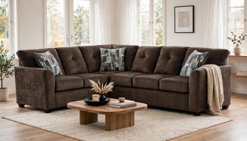 Washington L-Shaped Stationary Sectional 3007 by Happy Homes