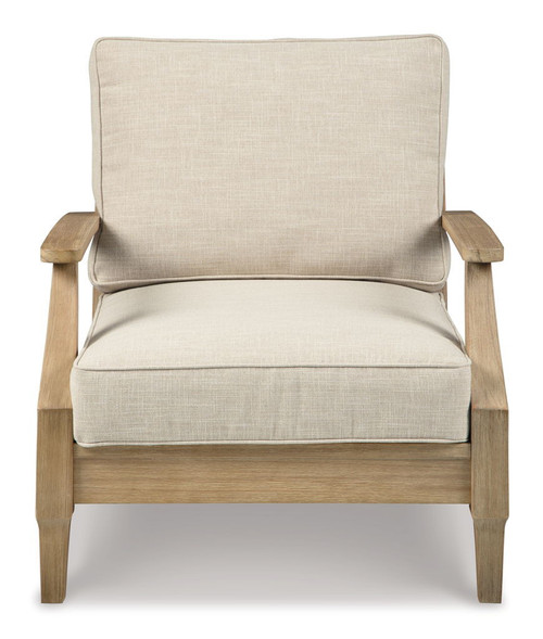 Clare View - Lounge Chair w/Cushion  - Beige On Clearance