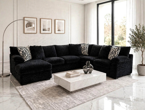 Charlotte Stationary Sectional in Fabric