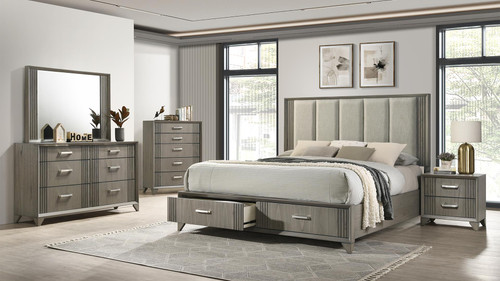 Hugo Bedroom Set Collection In Gray