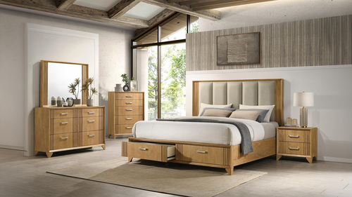 Hugo Natural 2-Drawer Nightstand