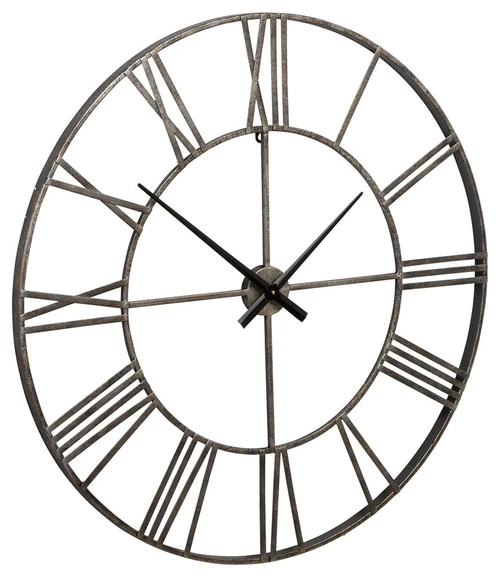 Paquita - Wall Clock - Antique Silver