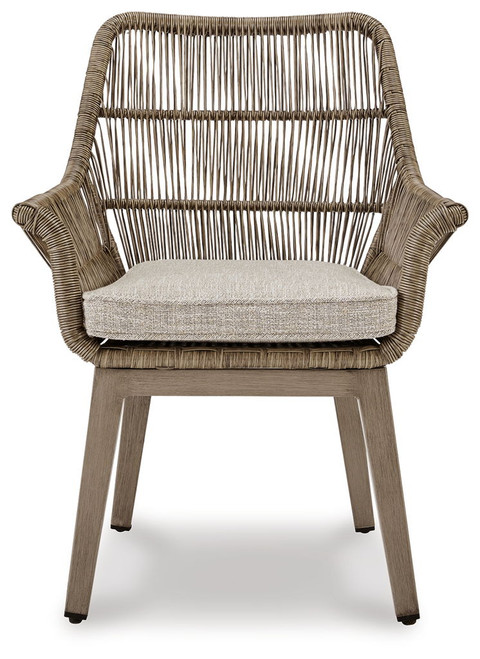 Beach Front - Arm Chair With Cushion (Set of 2) - Beige