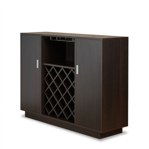 Hazen - 34.84" Wine Cabinet - Espresso