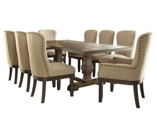 Landon - Dining Table With Leaf - Salvage Brown