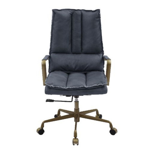 Tinzud - Office Chair - Gray Leather