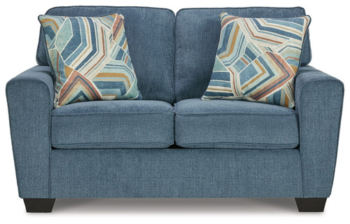 Cashton - Loveseat - Blue
